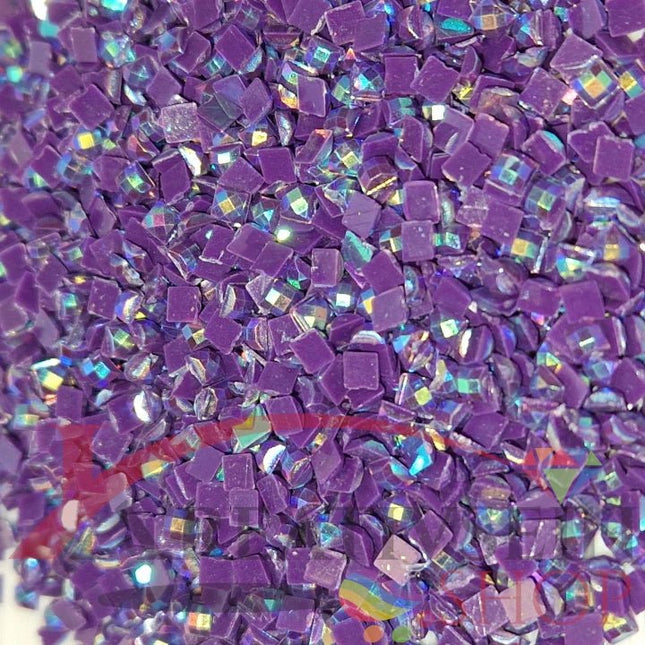 DMC 550 Violet VY LT - eckige Steine - Aurora Borealis (AB) - Diamond Painting - Kreativsein.shop