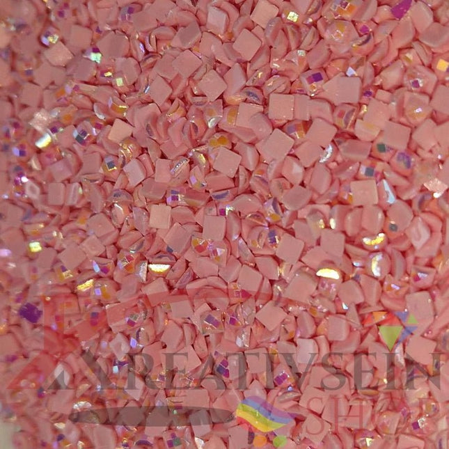 DMC 605 Cranberry VY LT - eckige Steine - Aurora Borealis (AB) - Diamond Painting - Kreativsein.shop