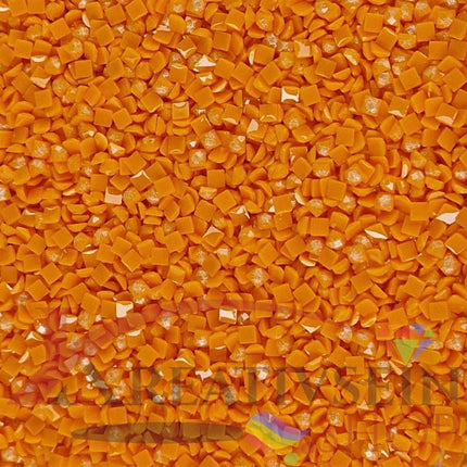 DMC 741 Tangerine MED - eckige Steine - Fairy Dust - Diamond Painting - Kreativsein.shop