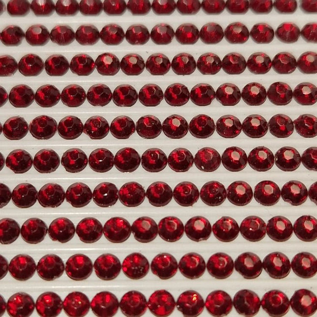 DMC 815 Garnet MED - rund Steine - Strass - Diamond Painting - Kreativsein.shop