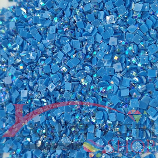 DMC 826 Blue MED - eckige Steine - Aurora Borealis (AB) - Diamond Painting - Kreativsein.shop