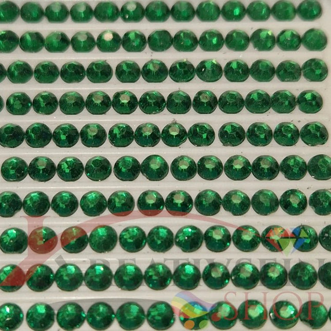 DMC 909 Emerald Green VY LT - rund Steine - Strass - Diamond Painting - Kreativsein.shop