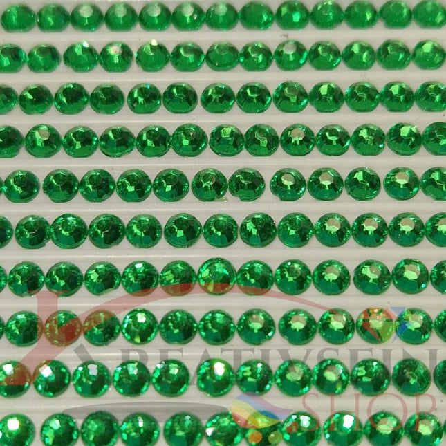 DMC 910 Emerald Green DK - rund Steine - Strass - Diamond Painting - Kreativsein.shop