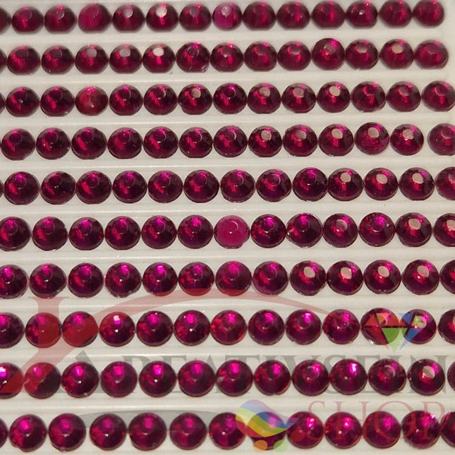 DMC 917 Plum MED - rund Steine - Strass - Diamond Painting - Kreativsein.shop