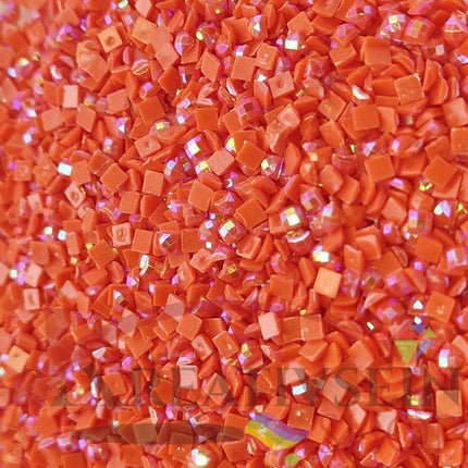 DMC 946 Burnt Orange MED - eckige Steine - Aurora Borealis (AB) - Diamond Painting - Kreativsein.shop