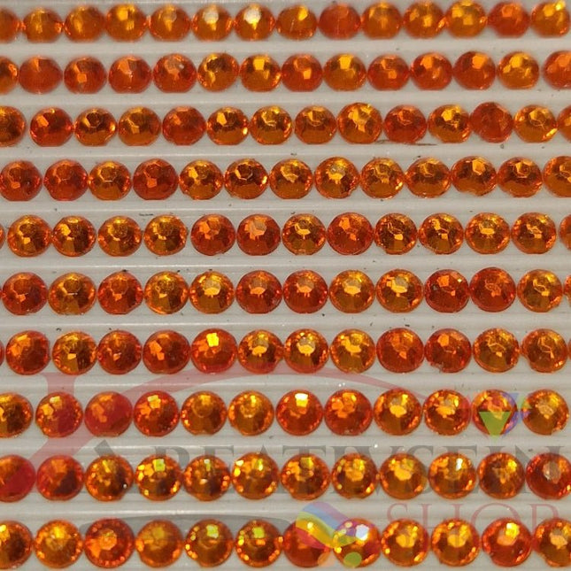 DMC 947 Burnt Orange - rund Steine - Strass - Diamond Painting - Kreativsein.shop