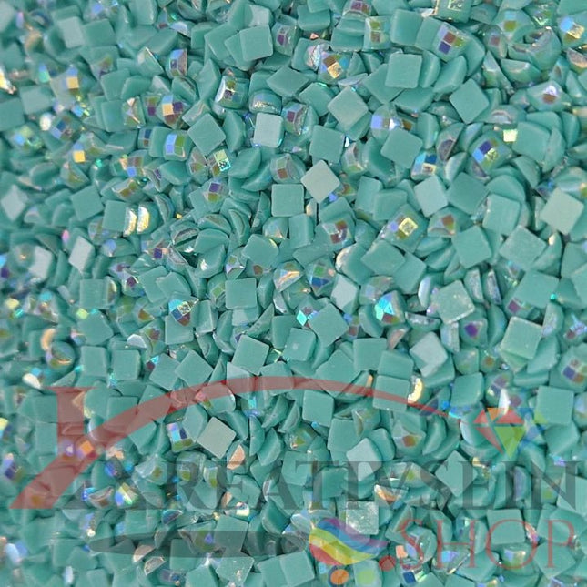 DMC 959 Sea Green MED - eckige Steine - Aurora Borealis (AB) - Diamond Painting - Kreativsein.shop