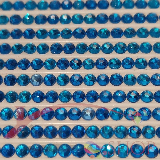 DMC 995 Electric Blue DK - rund Steine - Strass - Diamond Painting - Kreativsein.shop