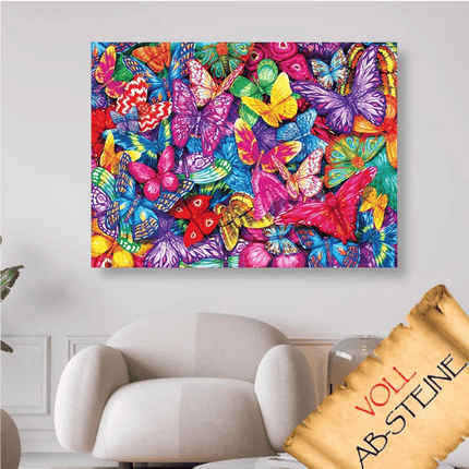 Ein Schwarm Schmetterlinge und Falter - Voll AB 5D DIY Diamond Painting - Kreativsein.shop