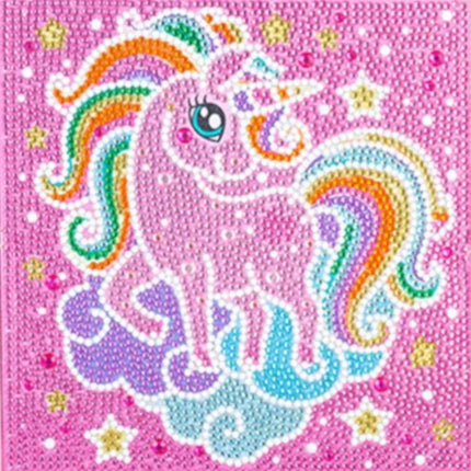 Einhorn mit Sternen Kindermotiv - Diamond Painting - Kreativsein.shop