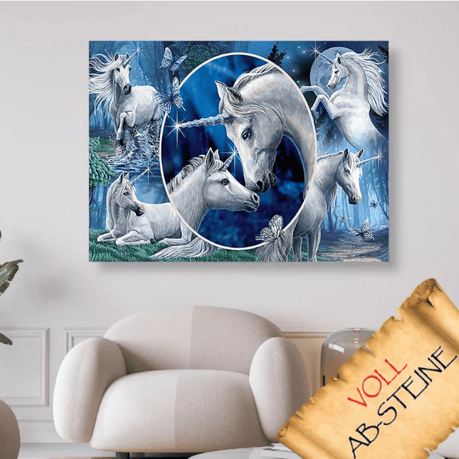 Einhörner - Voll AB 5D DIY Diamond Painting - Kreativsein.shop