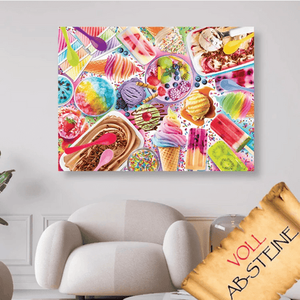 Eis essen für alle - Voll AB Diamond Painting - Kreativsein.shop