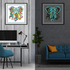 Elefant 1 - Glow in the Dark Diamond Painting - Kreativsein.shop