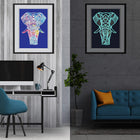 Elefant 2 - Glow in the Dark Diamond Painting - Kreativsein.shop