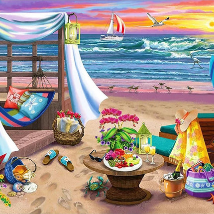 Erholsamer Tag am Meer - Voll AB 5D DIY Diamond Painting - Kreativsein.shop