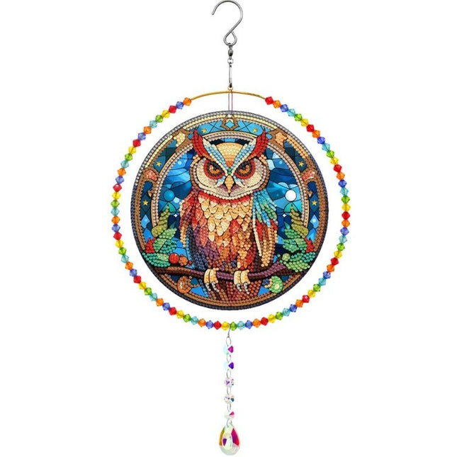 Eule Windspiel - Diamond Painting - Kreativsein.shop
