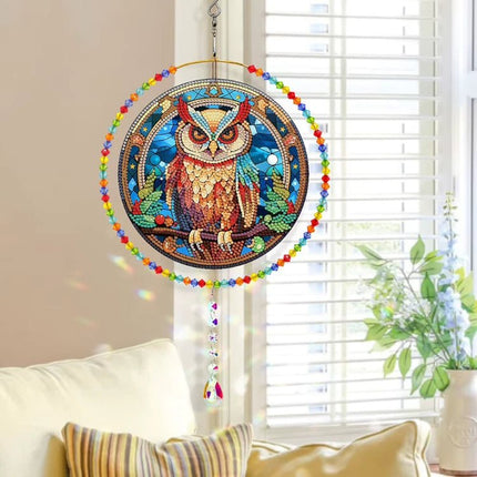 Eule Windspiel - Diamond Painting - Kreativsein.shop