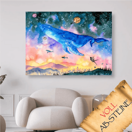 Fantasywelt schweben am Himmel - Voll AB 5D DIY Diamond Painting - Kreativsein.shop