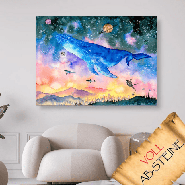 Fantasywelt schweben am Himmel - Voll AB 5D DIY Diamond Painting - Kreativsein.shop