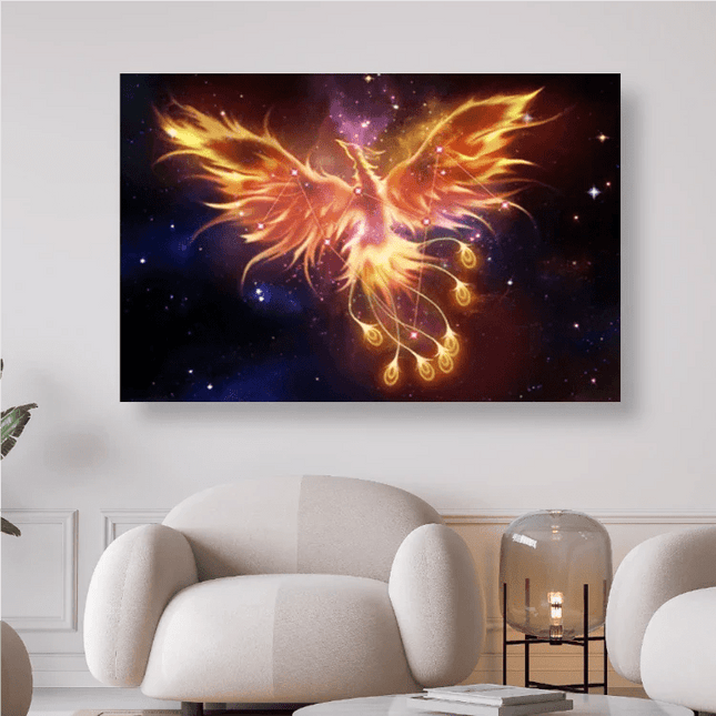 Feuervogel Phoenix mit Sternbild - 5D DIY Diamond Painting - Kreativsein.shop