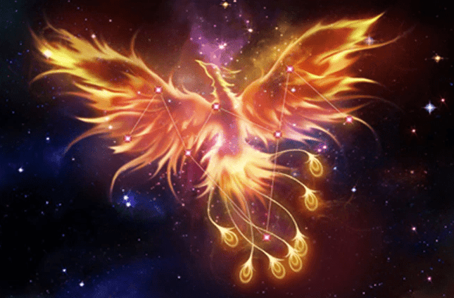 Feuervogel Phoenix mit Sternbild - 5D DIY Diamond Painting - Kreativsein.shop