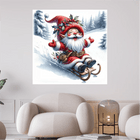 Fröhlicher Weihnachtsmann auf Schlitten - 5D DIY Diamond Painting - Kreativsein.shop