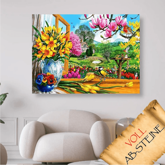 Frühling auf dem Land - Voll AB 5D DIY Diamond Painting - Kreativsein.shop