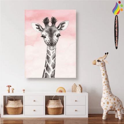 Giraffe Motiv Kinderzimmer - Malen nach Zahlen - Kreativsein.shop