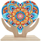 Herz mit Mandala Blume Aufsteller - Diamond Painting - Kreativsein.shop