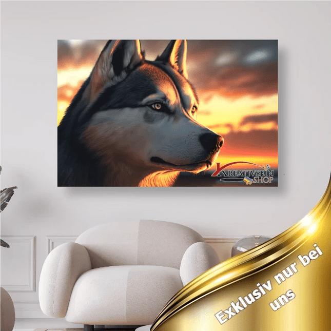 Husky im Sonnenschein - 5D DIY Diamond Painting - Kreativsein.shop