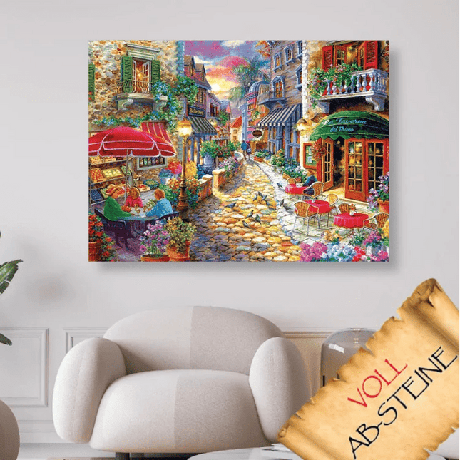 Italienische kleine Gasse - Voll AB 5D DIY Diamond Painting - Kreativsein.shop