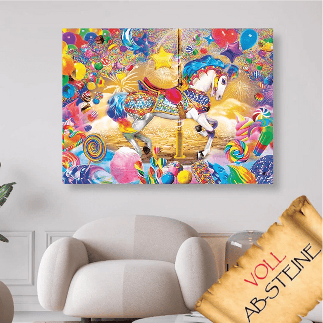 Kirmes in der Stadt - Voll AB 5D DIY Diamond Painting - Kreativsein.shop