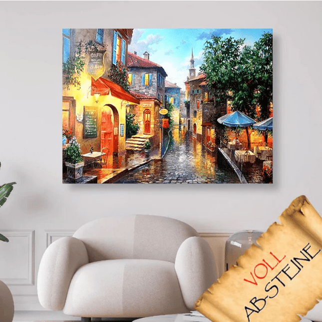 Kleine Gasse in italienischer Stadt - Voll AB 5D DIY Diamond Painting - Kreativsein.shop