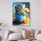 Kleiner Tiger in Tasse - 5D DIY Diamond Painting - Kreativsein.shop