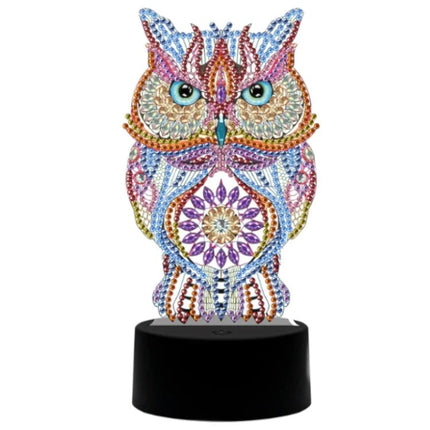 LED Lampe Eule - Diamond Painting - Kreativsein.shop