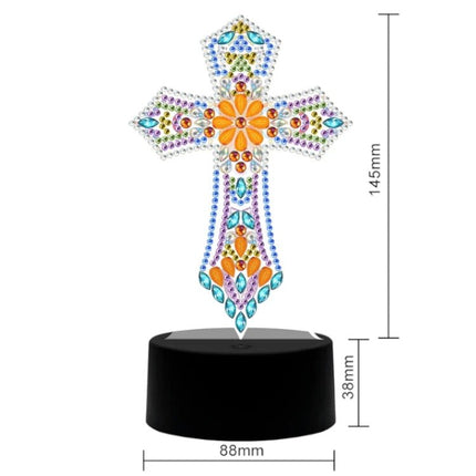 LED Lampe Kreuz - Diamond Painting - Kreativsein.shop