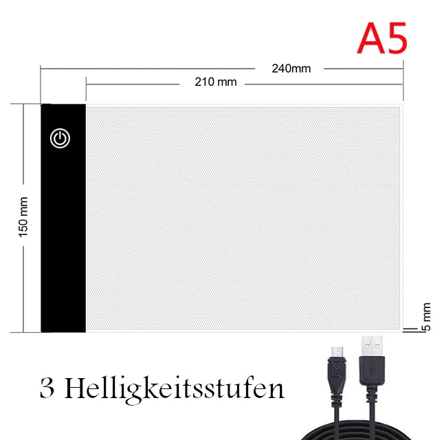 LED - Pad Unterlage A5 - Diamond Painting - Kreativsein.shop