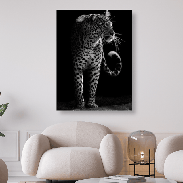 Leopard in schwarz weiss - 5D DIY Diamond Painting - Kreativsein.shop