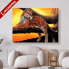 Leopard liegend auf einem Baum LA - 5D DIY Diamond Painting - Kreativsein.shop