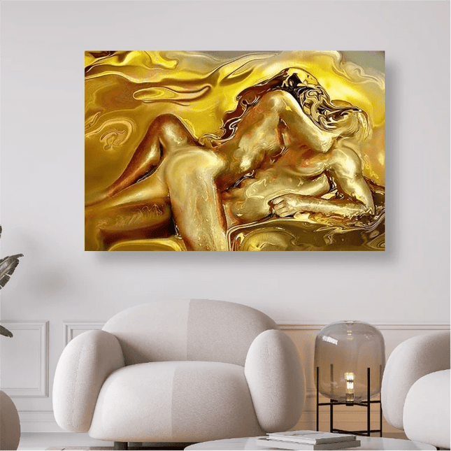 Liegendes Liebespaar küsst sich - 5D DIY Diamond Painting - Kreativsein.shop