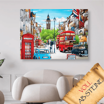 Londen mit der Big Ben - Voll AB 5D DIY Diamond Painting - Kreativsein.shop