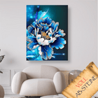 Magische blaue Blüte - Voll AB 5D DIY Diamond Painting - Kreativsein.shop