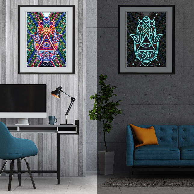 Magisches Auge - Glow in the Dark Diamond Painting - Kreativsein.shop