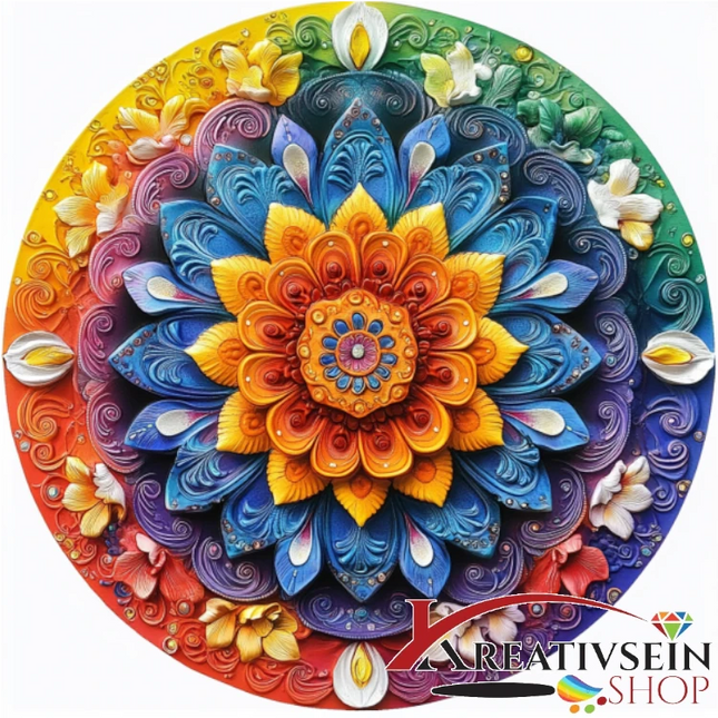 Mandala 8 - Malen nach Zahlen