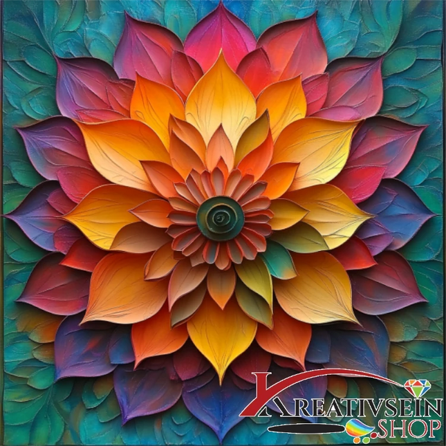 Mandala 3 - Malen nach Zahlen