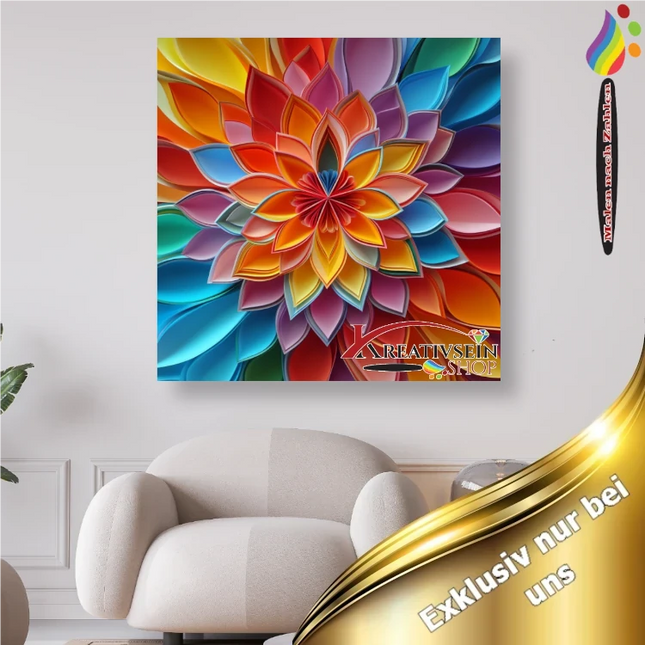 Mandala 6 - Malen nach Zahlen
