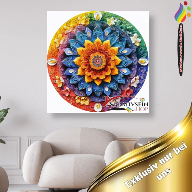 Mandala 8 - Malen nach Zahlen