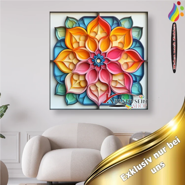 Mandala 2 - Malen nach Zahlen