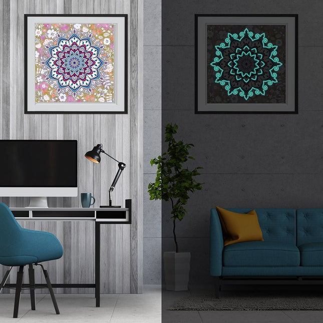 Mandala 11 - Glow in the Dark Diamond Painting - Kreativsein.shop