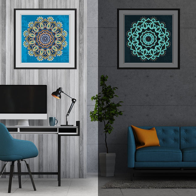 Mandala 2 - Glow in the Dark Diamond Painting - Kreativsein.shop